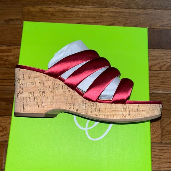 Sam Edelman Ultra Fuchsia Yuki Platform Wedge Sandals Women’s Size 7 - Picture 3 of 12